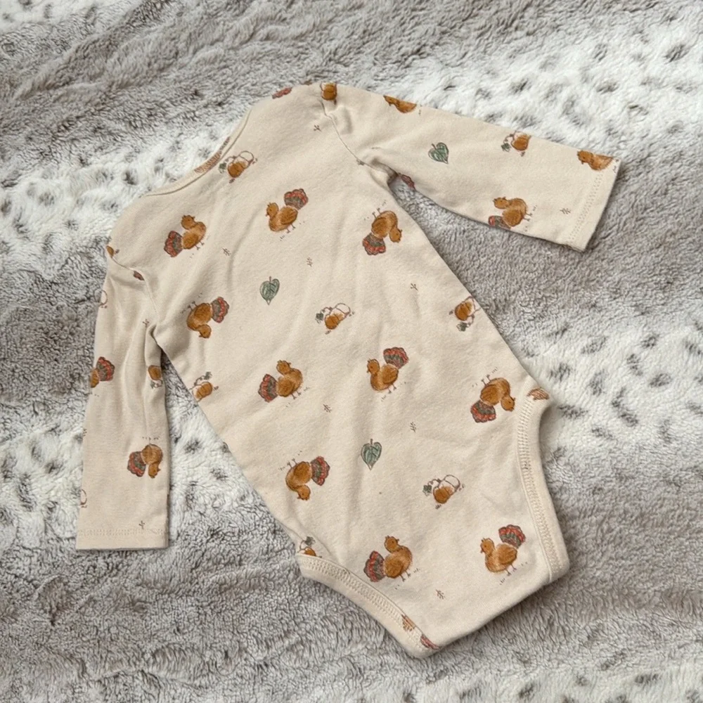 Carter’s Turkey pumpkin set unisex baby 6 months Thanksgiving holiday party fall